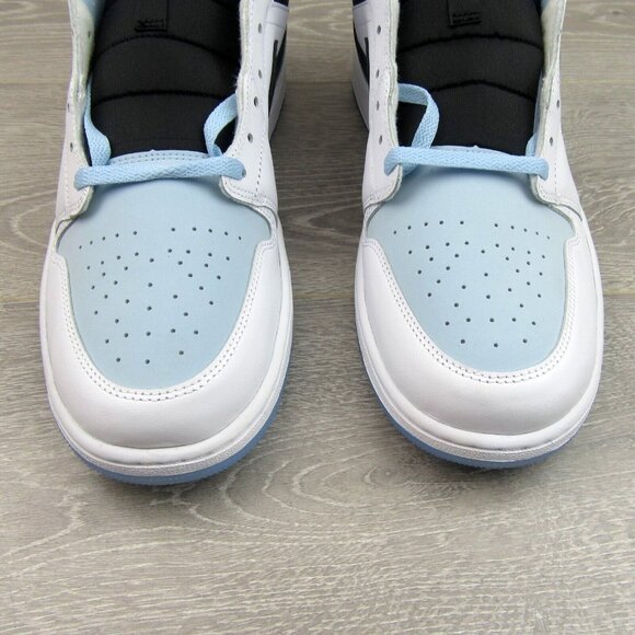 Air Jordan 1 Mid SE Ice Blue Sneakers Men's Size 12 NEW - Picture 5 of 16